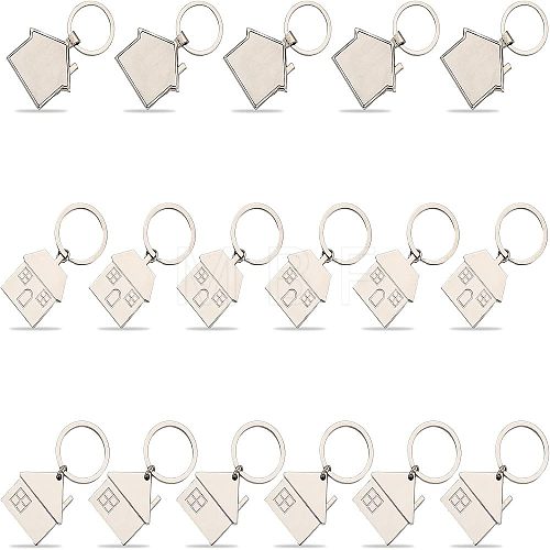 17Pcs 3 Style Zinc Alloy Keychain KEYC-CA0001-22-1