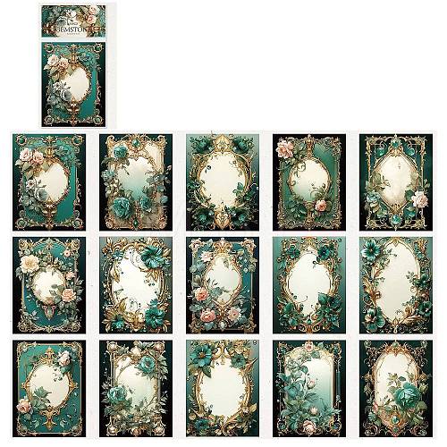 15Pcs Flower Scrapbooking Paper Pads PW-WGECADB-02-1