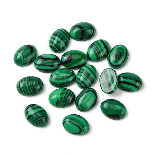 Synthetic Malachite Cabochons G-A094-01B-41-1