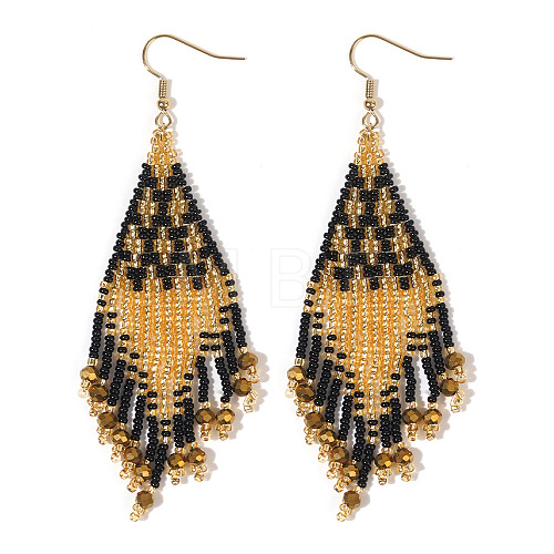 Bohemian Tassel Beaded Earrings for Women IU7226-1-1