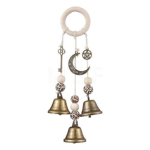 Iron Bell Wind Chimes HJEW-JM01959-1