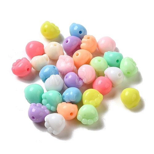 Opaque Acrylic Beads SACR-G038-01-1