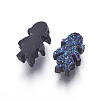 Imitation Druzy Gemstone Resin Beads RESI-L026-J04-2