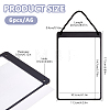 Erasable PVC Hanging Price Tags with Rope CDIS-WH0021-069A-01-2
