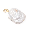 Natural Cultured Freshwater Pearl Pendants PALLOY-JF04281-4