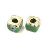 Brass Enamel Beads KK-F842-01C-3