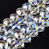 Electroplate Glass Beads Strands EGLA-S188-14-B03-2
