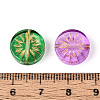 Baking Paint Transparent Glass Beads X-DGLA-N018-19-3