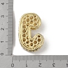 Rack Plating Brass Micro Pave Clear Cubic Zirconia Pendants ZIRC-U002-G-J-3