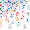50Pcs Acrylic European Beads MACR-TADJ0001-13P-3