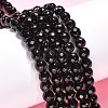 Black Stone Beads Strands G-I087-6mm-4