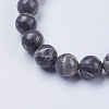 Natural Map Stone/Picasso Stone/Picasso Jasper Beaded Stretch Bracelets BJEW-I253-10mm-15-3