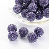 Polymer Clay Rhinestone Beads X-RB-H284-14MM-539-1