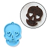 DIY Skull with Heart Pendant Silicone Molds DIY-D060-44-1