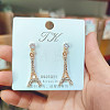 Alloy Rhinestone Stud Earrings FS-WGE0AD6-54-1