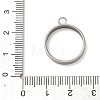 304 Stainless Steel Open Back Bezel Pendants STAS-B126-06C-P-3
