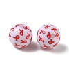 Printed Opaque Acrylic Beads AC-CBA6329-01-3
