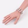 Natural Gemstone Beads Multi-strand Bracelets BJEW-JB02983-5