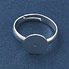 Adjustable Brass Pad Ring Settings KK-K414-10A-S-2
