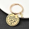 Valentine's Day Brass & 201 Stainless Steel Keychain KEYC-YW00097-11-1