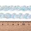 Electroplate Transparent Glass Beads Strands EGLA-Q136-02A-09-4