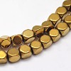 Electroplate Non-magnetic Synthetic Hematite Beads Strands G-I175-09C-1