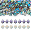 60Pcs 2 Colors Electroplate Glass Beads EGLA-TADJ0001-19B-1