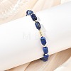 Natural Gemstone & Synthetic Non-magnetic Hematite Beaded Stretch Bracelets for Women Men BJEW-JB13827-3