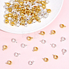 120Pcs 2 Colors Tibetan Style Alloy Rondelle Tube Bails FIND-PA0001-48-7