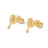 Rack Plating Brass Studs Earrings Findings EJEW-H004-03G-1