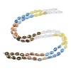 Natural Crazy Agate & Unakite & Quartz Crystal & Synthetic Blue Lace Agate & Lemon Jade Beads Strands G-Z135-A03-3