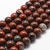 Natural Brecciated Jasper Bead Strands G-D840-67-8mm-1