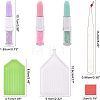 Lipstick Shape Plastic Nail Art Rhinestones Picker Pen MRMJ-FH0001-08-2