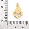 Santa Claus Brass Micro Pave Cubic Zirconia with Enamel Pendants KK-Q010-02G-3