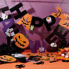 Halloween Decoration Paper Flag Banners DIY-WH0453-12A-5