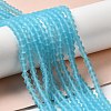 Imitate Austrian Crystal Frosted Glass Beads Strands GLAA-F029-TM2mm-B20-4