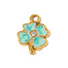 304 Stainless Steel Enamel Pendants STAS-OY010-50G-3