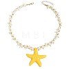 Summer Beach Resin Starfish Pendant Necklaces for Women WG31E81-01-5
