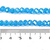 Baking Electroplate Glass Beads Strands DGLA-A039-J8mm-B12-4