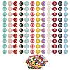 120Pcs 12 Colors Golden Plated Alloy Charms ENAM-SZ0001-64B-8