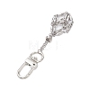 304 Stainless Steel Macrame Chain Pouch Empty Stone Holder Pendant Decoration HJEW-JM02085-3