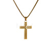 201 Stainless Steel Religion Jesus Cross Pendant Box Chain Necklaces WGEADA0-02-1