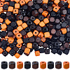300Pcs 3 Colors Dyed Natural Wood Beads WOOD-SP0001-90-1