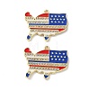 Independence Day Alloy Enamel Pendants ENAM-I069-01G-04-1