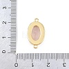 Natural Rose Quartz Oval Links KK-L275-37G-3