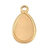 304 Stainless Steel Pendant Cabochon Settings STAS-D264-08B-G-1