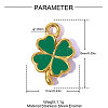 304 Stainless Steel Enamel Pendants STAS-OY015-47G-2