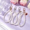 10Pcs 10 Styles Acrylic Pearl Beaded Pendant Decoration HJEW-JM02310-2