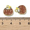 Fruit Alloy Enamel Charms PALLOY-S058-01LG-17-3