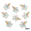 20Pcs Luminous Glass Pendants FIND-YW0009-11F-1